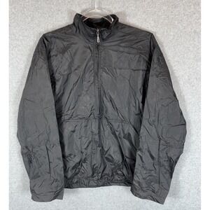 Nike Jacket Womens Large Black‎ Windbreaker Half Zip Pullover Lightweight